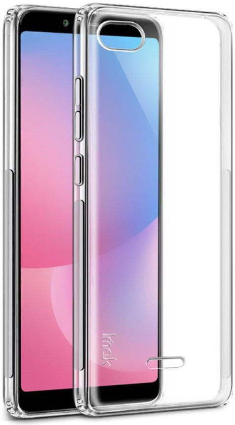 IMAK Xiaomi Redmi 6A Hoesje TPU met Screenprotector Transparant afbeelding 2