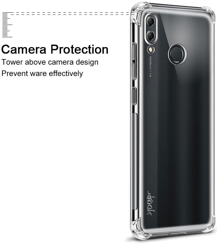 IMAK Honor 8X Hoesje Flexibel TPU met Screenprotector Transparant afbeelding 6