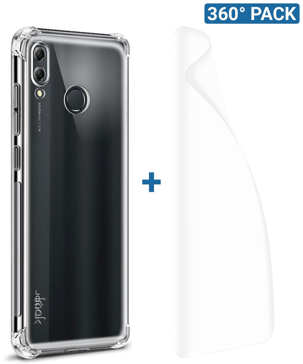 IMAK Honor 8X Hoesje Flexibel TPU met Screenprotector Transparant afbeelding 1