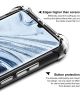 IMAK Asus ZenFone Max Pro M1 Hoesje met Screenprotector Metaal Zwart