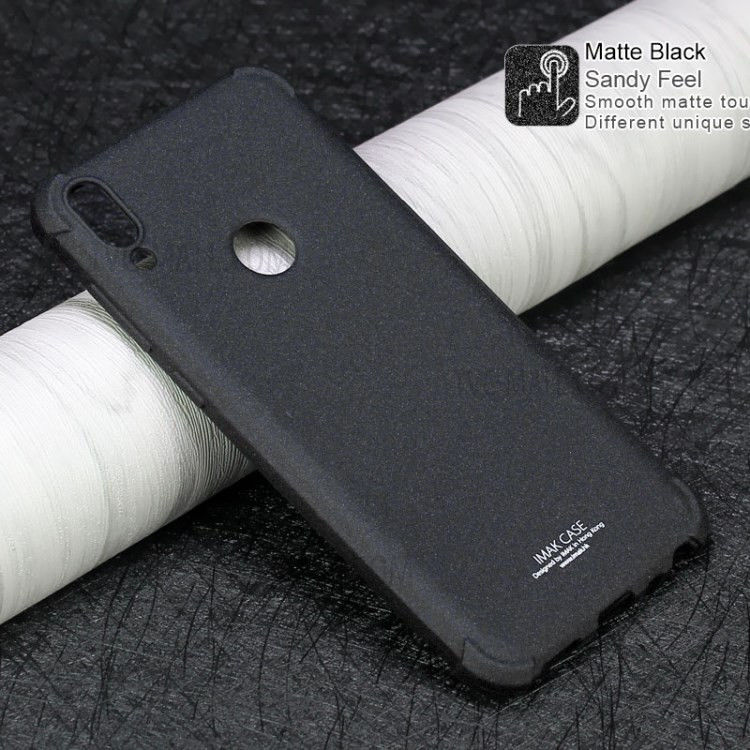 IMAK Asus ZenFone Max Pro M1 Hoesje met Screenprotector Metaal Zwart afbeelding 3