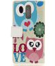 Nokia 7.1 Portemonnee Print Hoesje Love Owls