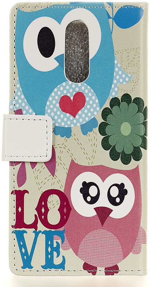 Nokia 7.1 Portemonnee Print Hoesje Love Owls afbeelding 3