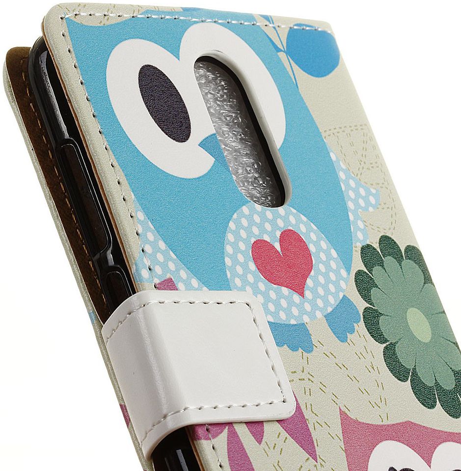 Nokia 7.1 Portemonnee Print Hoesje Love Owls afbeelding 4