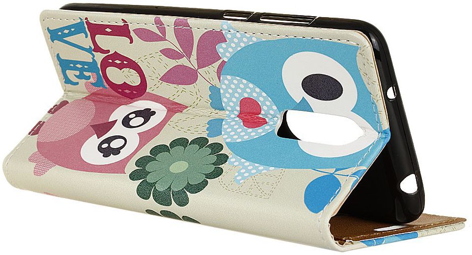 Nokia 7.1 Portemonnee Print Hoesje Love Owls afbeelding 5