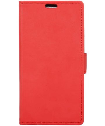 Nokia 7.1 Wallet Flip Case Rood Hoesjes