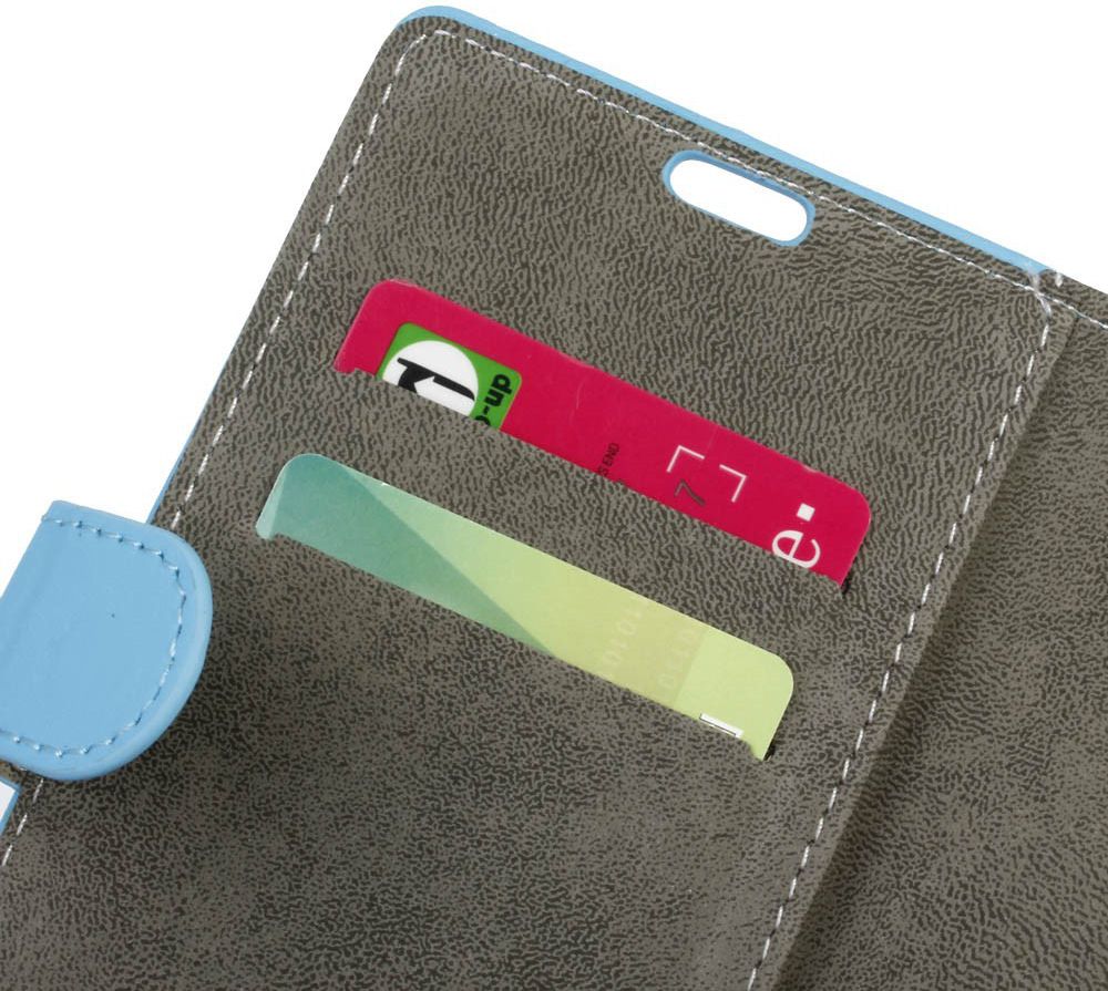Nokia 7.1 Wallet Flip Case Blauw afbeelding 3