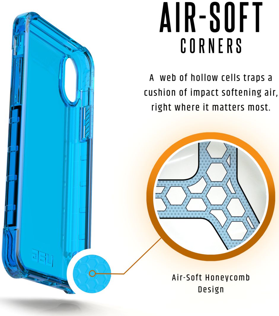 Urban Armor Gear Plyo Hoesje Apple iPhone XS/X Blauw afbeelding 7