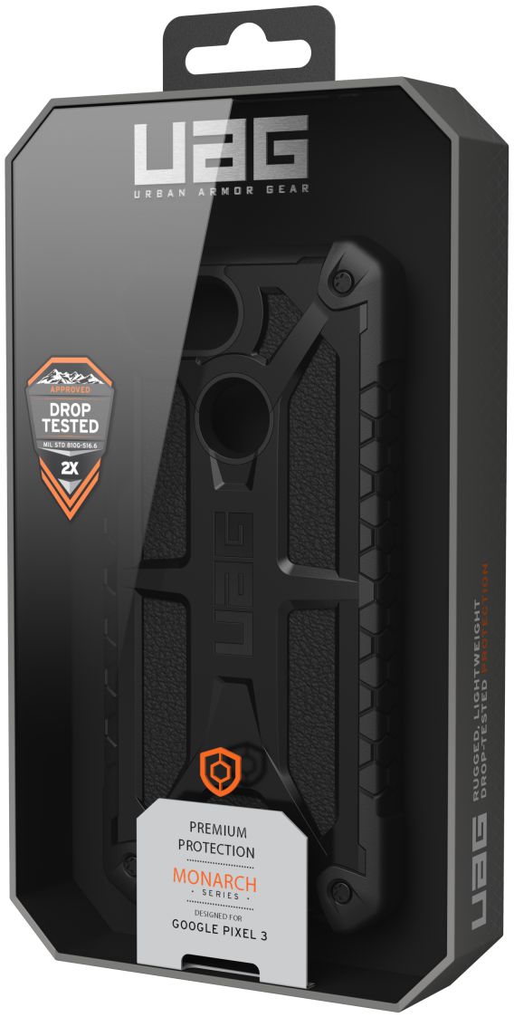 Urban Armor Gear Monarch Hoesje Google Pixel 3 Midnight afbeelding 14