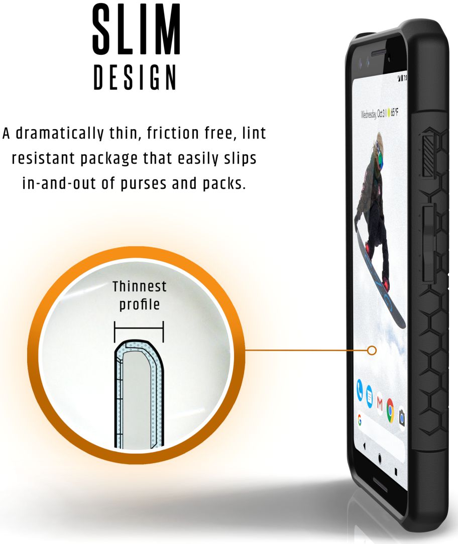 Urban Armor Gear Monarch Hoesje Google Pixel 3 Crimson afbeelding 7