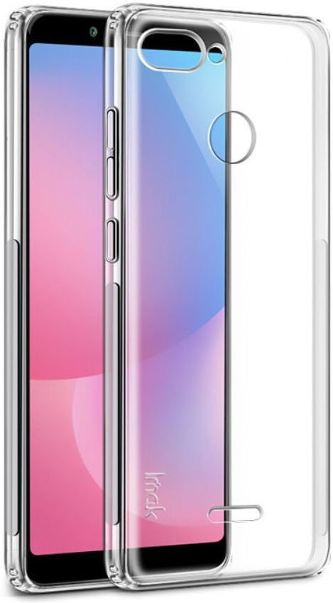 IMAK Xiaomi Redmi 6 Hoesje TPU met Screenprotector Transparant afbeelding 2