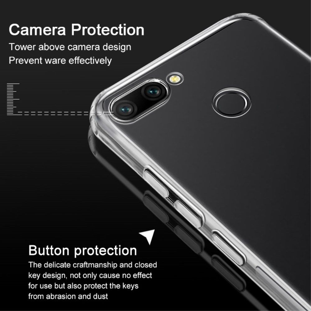 IMAK Xiaomi Redmi 6 Hoesje TPU met Screenprotector Transparant afbeelding 12