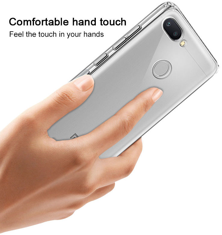 IMAK Xiaomi Redmi 6 Hoesje TPU met Screenprotector Transparant afbeelding 9