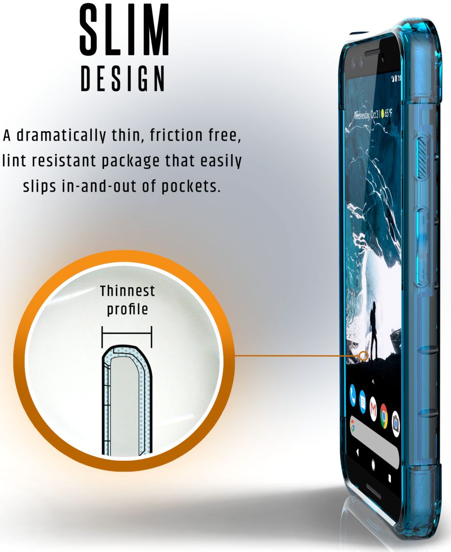Urban Armor Gear Plyo Hoesje Google Pixel 3 Glacier afbeelding 6