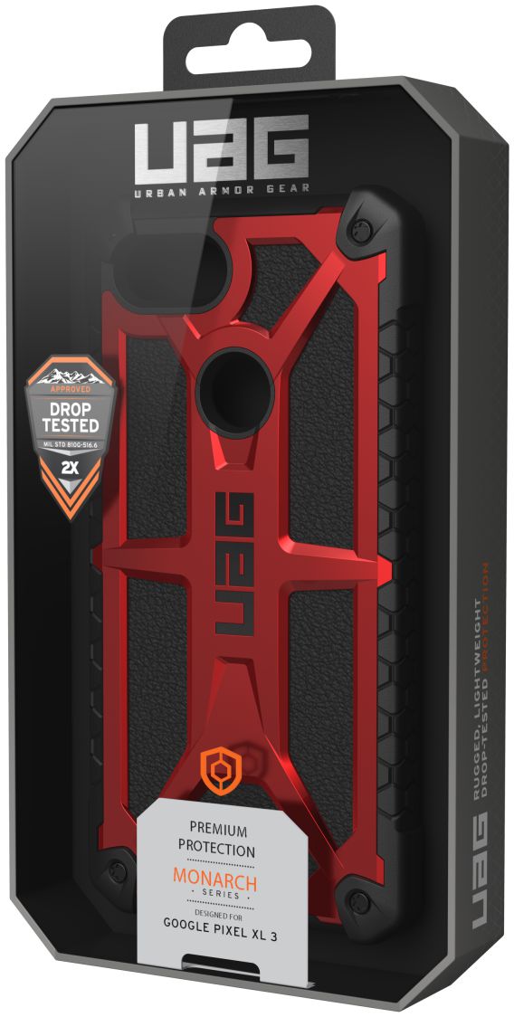 Urban Armor Gear Monarch Hoesje Apple Google Pixel 3 XL Crimson afbeelding 13