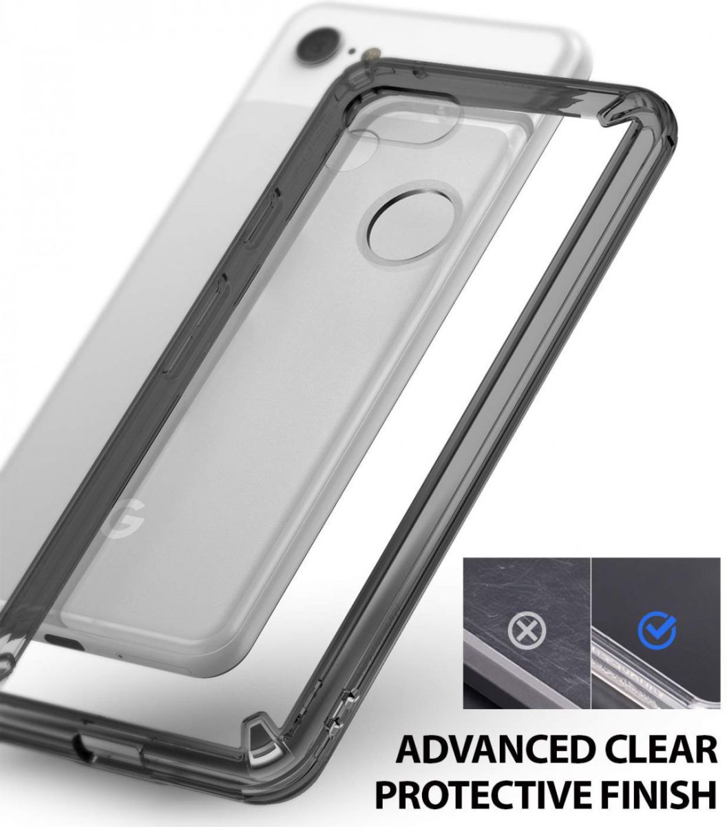 Ringke Fusion Google Pixel 3 Hoesje Doorzichtig Smoke Black afbeelding 4