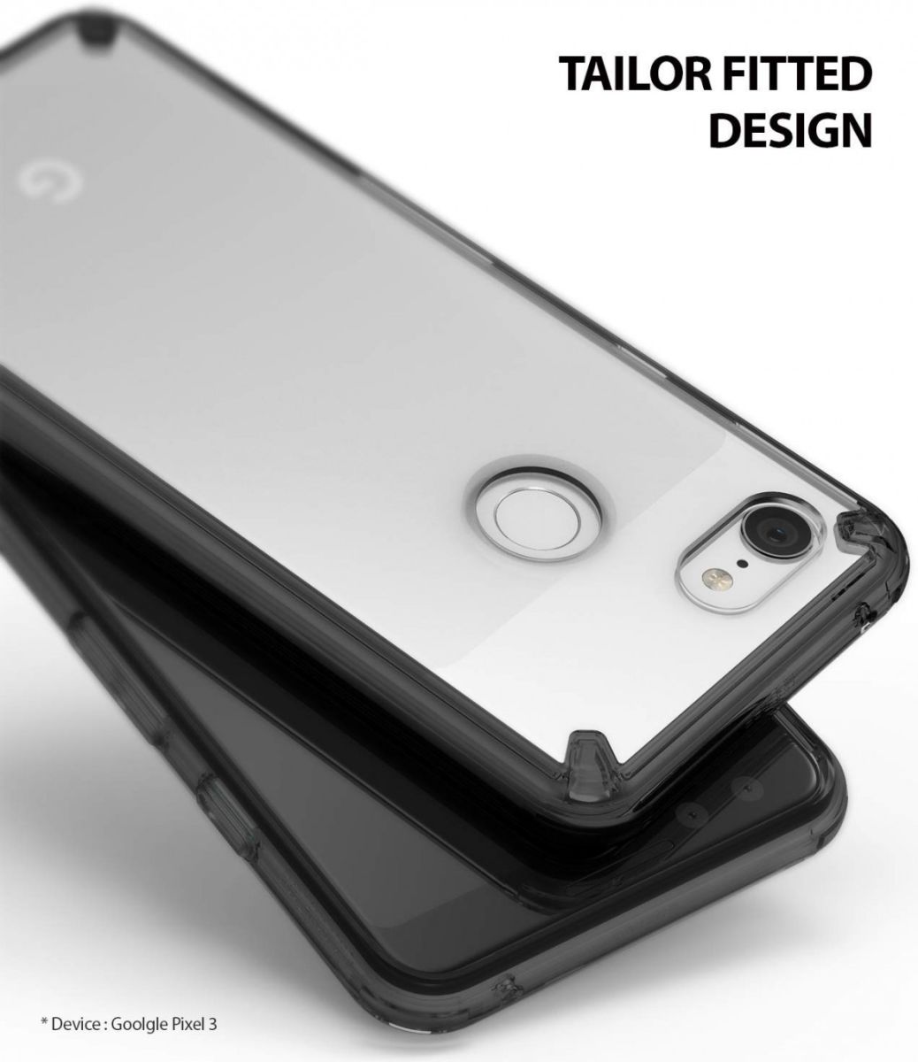 Ringke Fusion Google Pixel 3 Hoesje Doorzichtig Smoke Black afbeelding 5