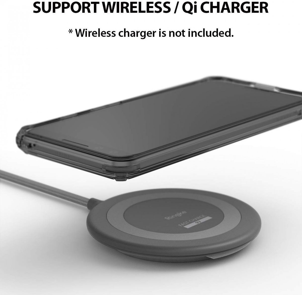 Ringke Fusion Google Pixel 3 Hoesje Doorzichtig Smoke Black afbeelding 10