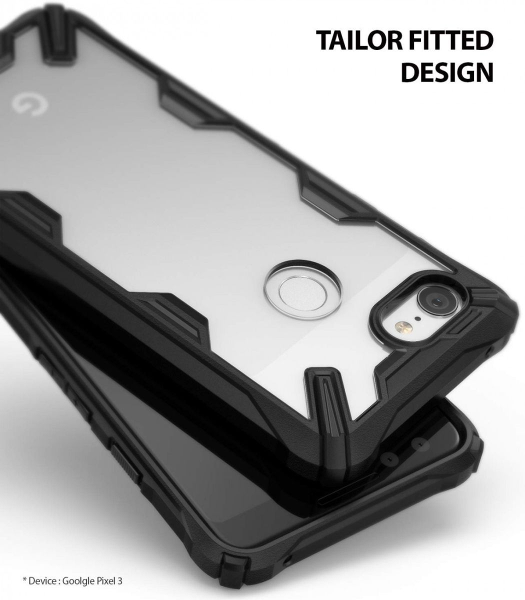 Ringke Fusion X Google Pixel 3 Hoesje Doorzichtig Zwart afbeelding 5