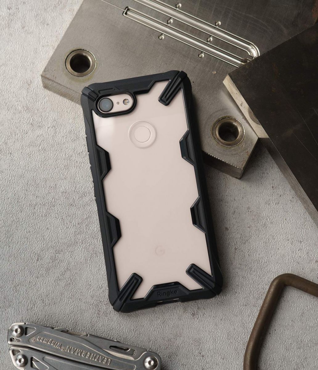 Ringke Fusion X Google Pixel 3 Hoesje Doorzichtig Zwart afbeelding 6