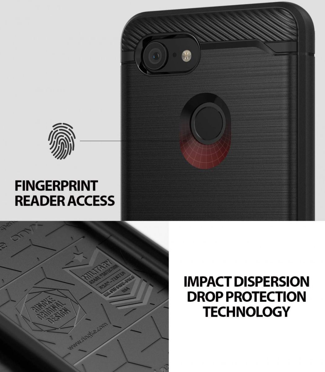 Ringke Onyx Google Pixel 3 XL Hoesje Zwart afbeelding 7