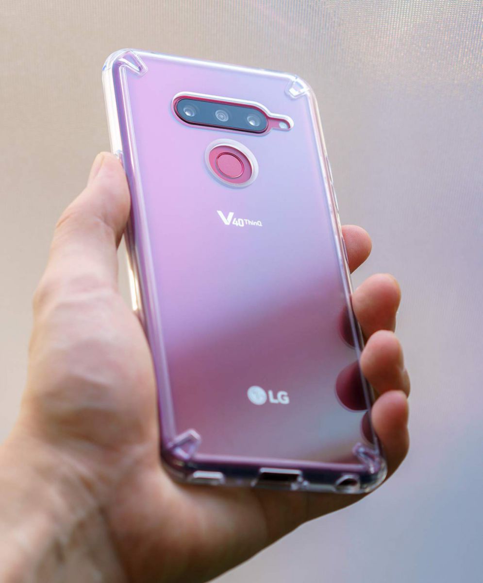 Ringke Fusion LG V40 ThinQ Hoesje Doorzichtig Crystal View afbeelding 4