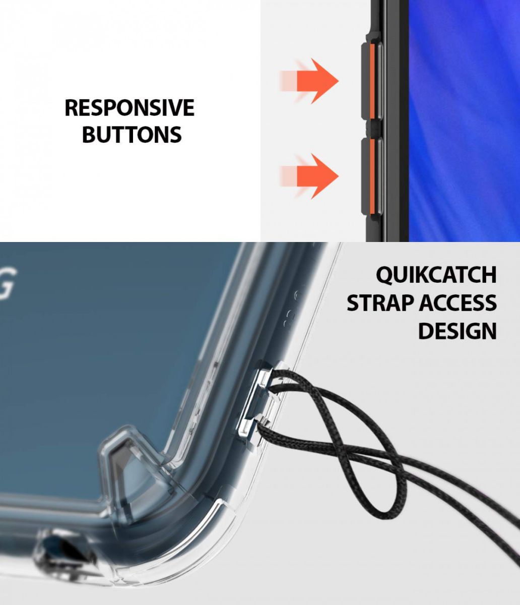 Ringke Fusion LG V40 ThinQ Hoesje Doorzichtig Crystal View afbeelding 7