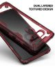 Ringke Fusion X LG V40 ThinQ Hoesje Doorzichtig Rood