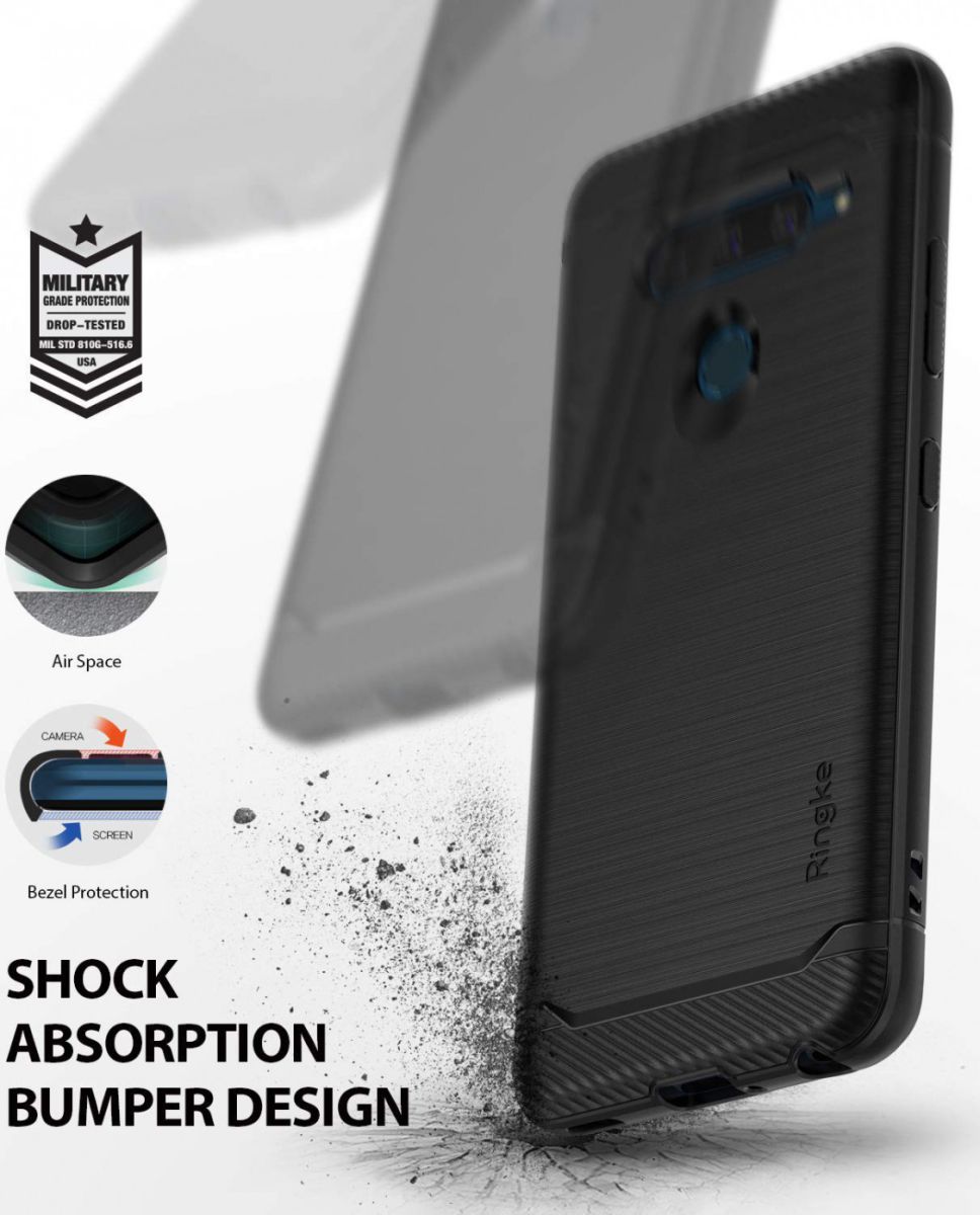 Ringke Onyx LG V40 ThinQ Hoesje Zwart afbeelding 2