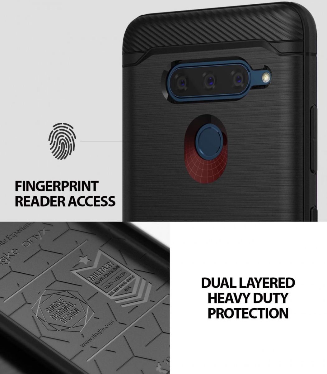 Ringke Onyx LG V40 ThinQ Hoesje Zwart afbeelding 8