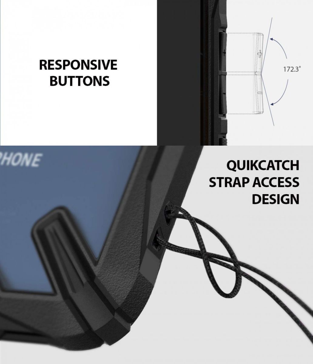 Ringke Fusion X Xiaomi PocoPhone F1 Hoesje Doorzichtig Zwart afbeelding 4