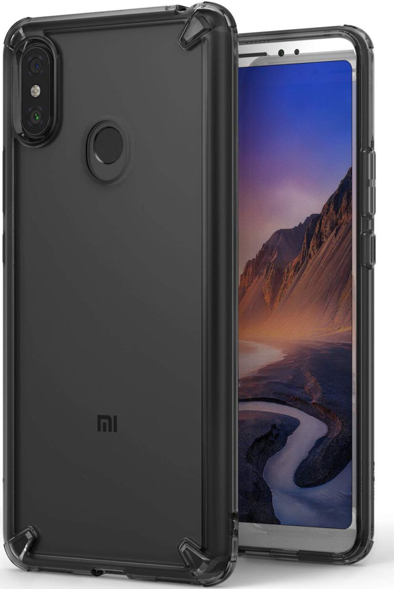 Ringke Fusion Xiaomi Mi Max 3 Hoesje Doorzichtig Smoke Black afbeelding 1