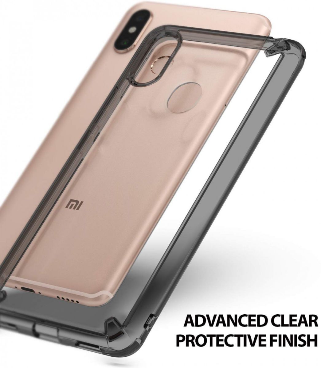 Ringke Fusion Xiaomi Mi Max 3 Hoesje Doorzichtig Smoke Black afbeelding 3