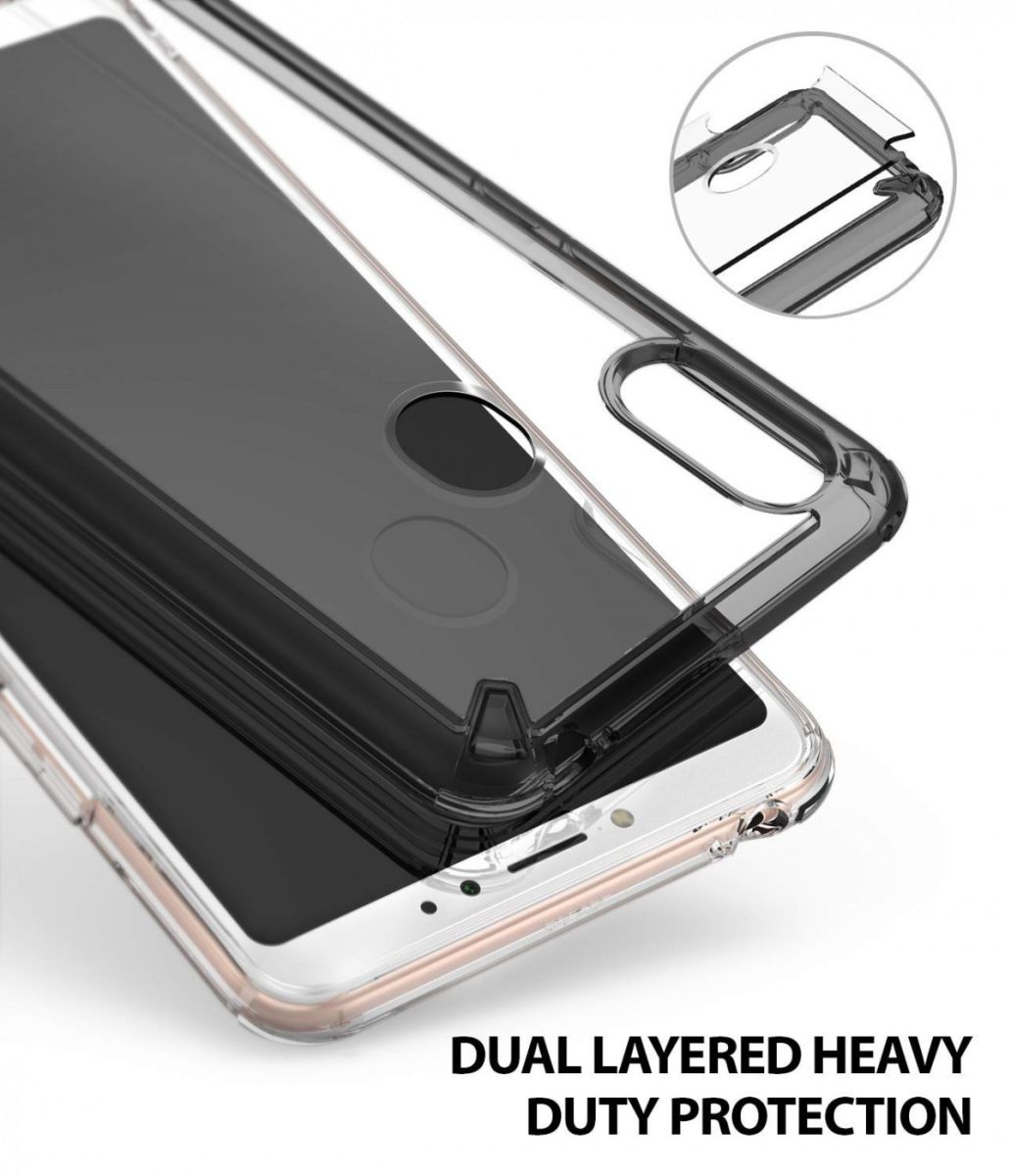 Ringke Fusion Xiaomi Mi Max 3 Hoesje Doorzichtig Smoke Black afbeelding 5