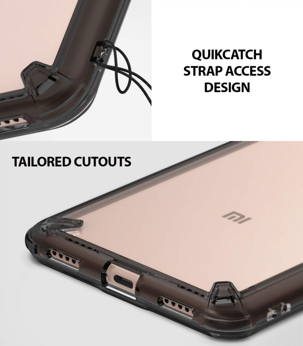 Ringke Fusion Xiaomi Mi Max 3 Hoesje Doorzichtig Smoke Black afbeelding 6