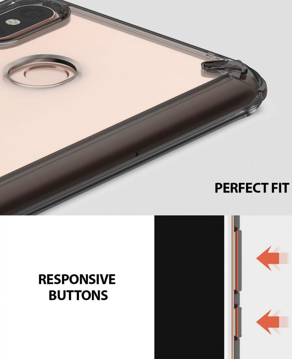 Ringke Fusion Xiaomi Mi Max 3 Hoesje Doorzichtig Smoke Black afbeelding 7