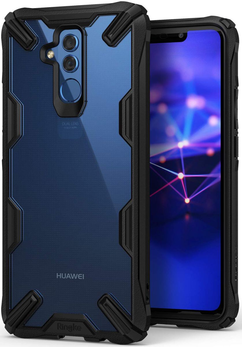 Ringke Fusion X Huawei Mate 20 Lite Hoesje Doorzichtig Zwart afbeelding 1