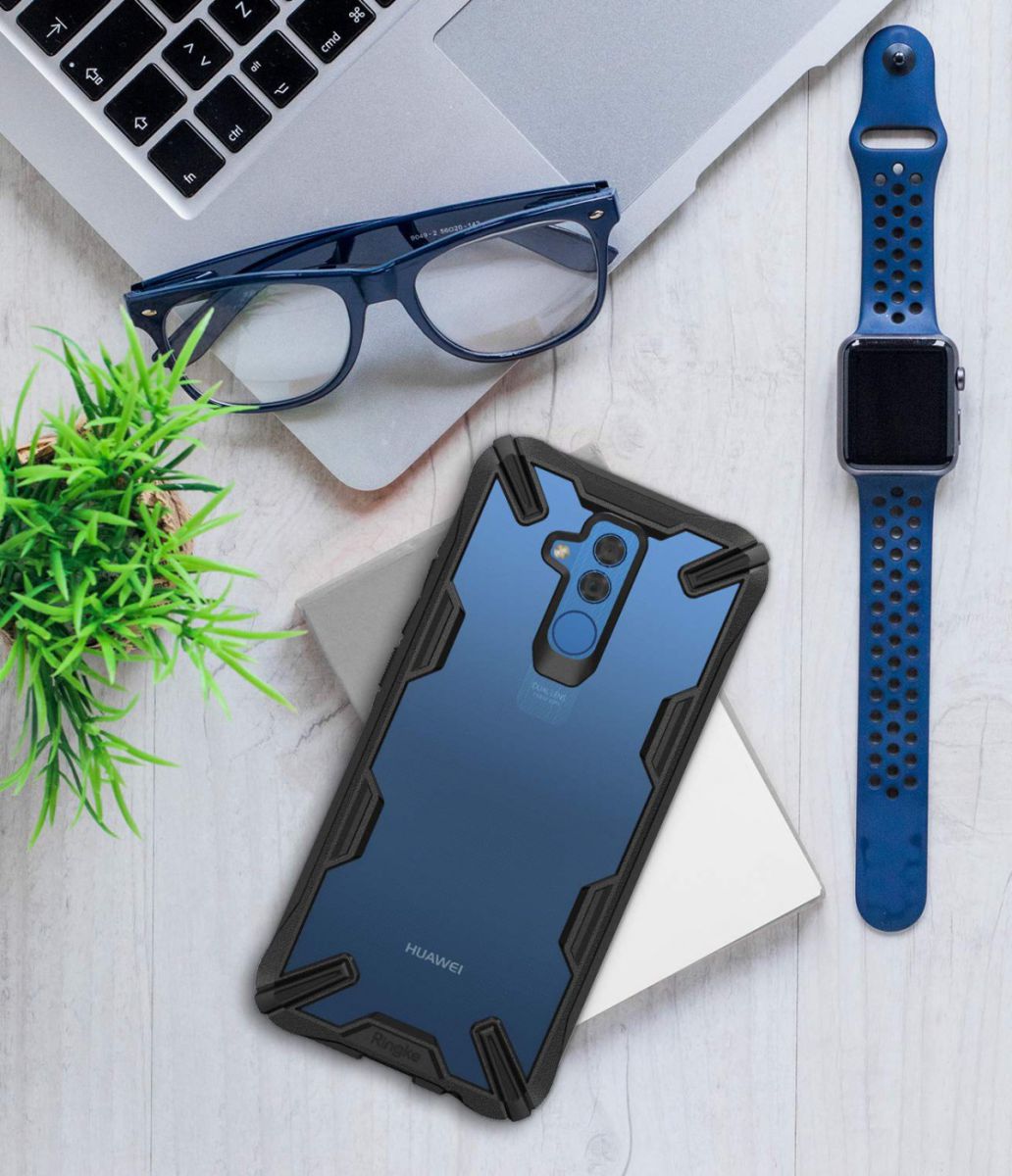 Ringke Fusion X Huawei Mate 20 Lite Hoesje Doorzichtig Zwart afbeelding 4