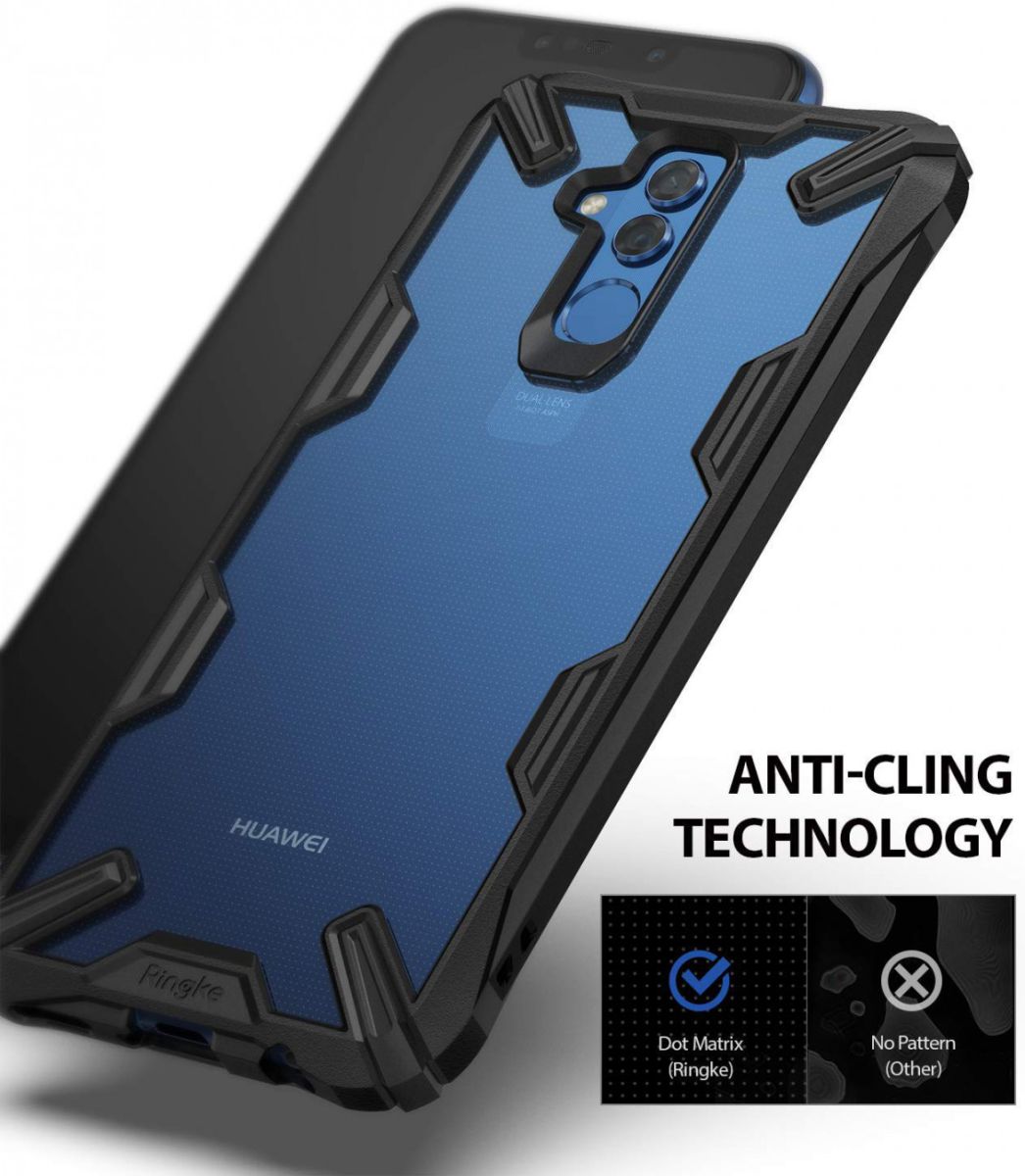 Ringke Fusion X Huawei Mate 20 Lite Hoesje Doorzichtig Zwart afbeelding 6