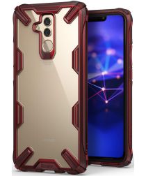 Ringke Fusion X Huawei Mate 20 Lite Hoesje Doorzichtig Rood