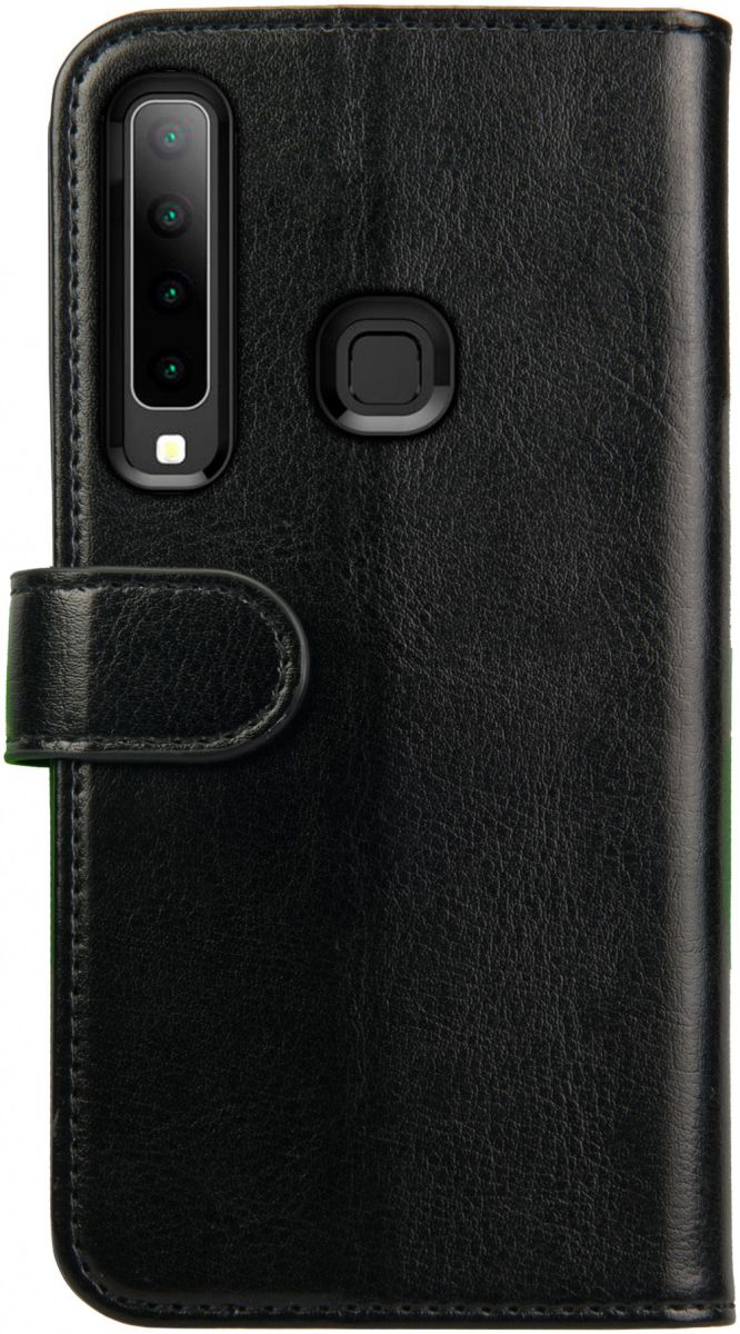 Rosso Element Samsung Galaxy A9 (2018) Hoesje Book Cover Zwart afbeelding 2
