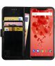 Rosso Element Wiko View 2 Plus Hoesje Book Cover Zwart