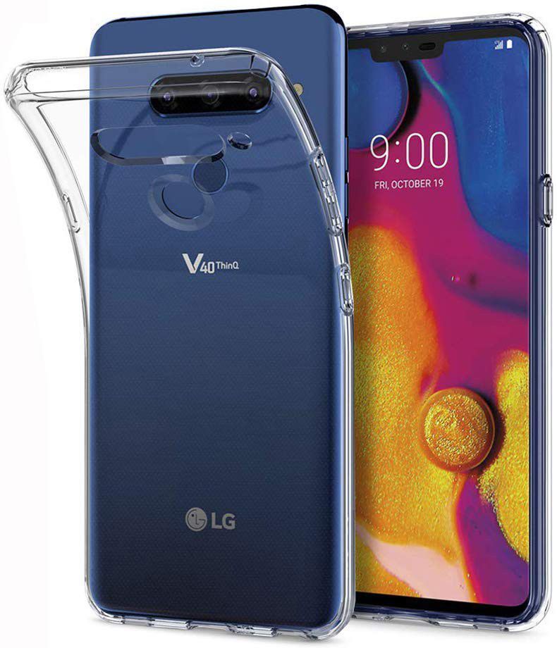 LG V40 ThinQ Hoesje Dun TPU Transparant afbeelding 2