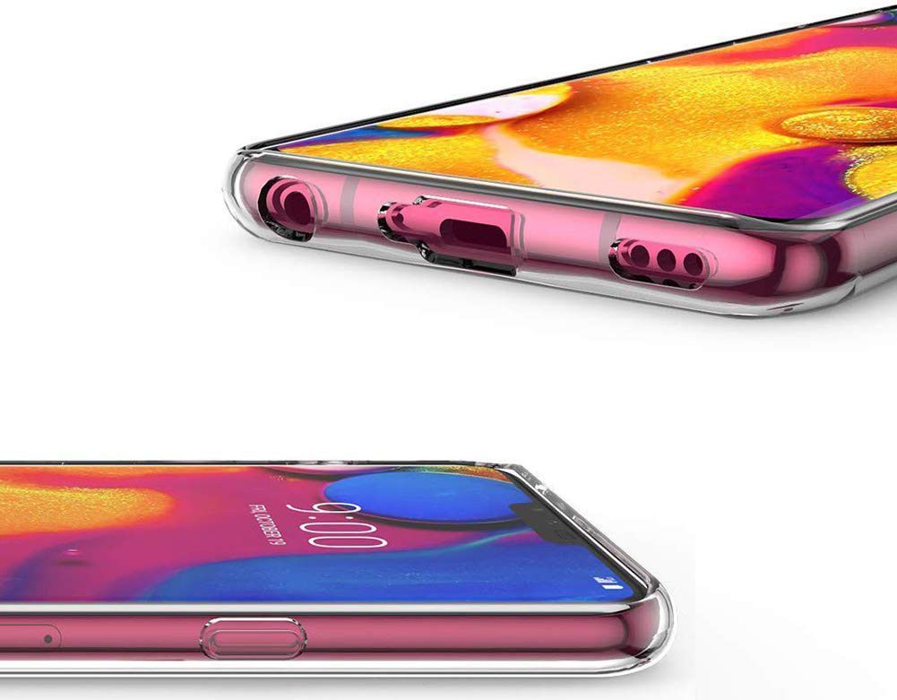 LG V40 ThinQ Hoesje Dun TPU Transparant afbeelding 4