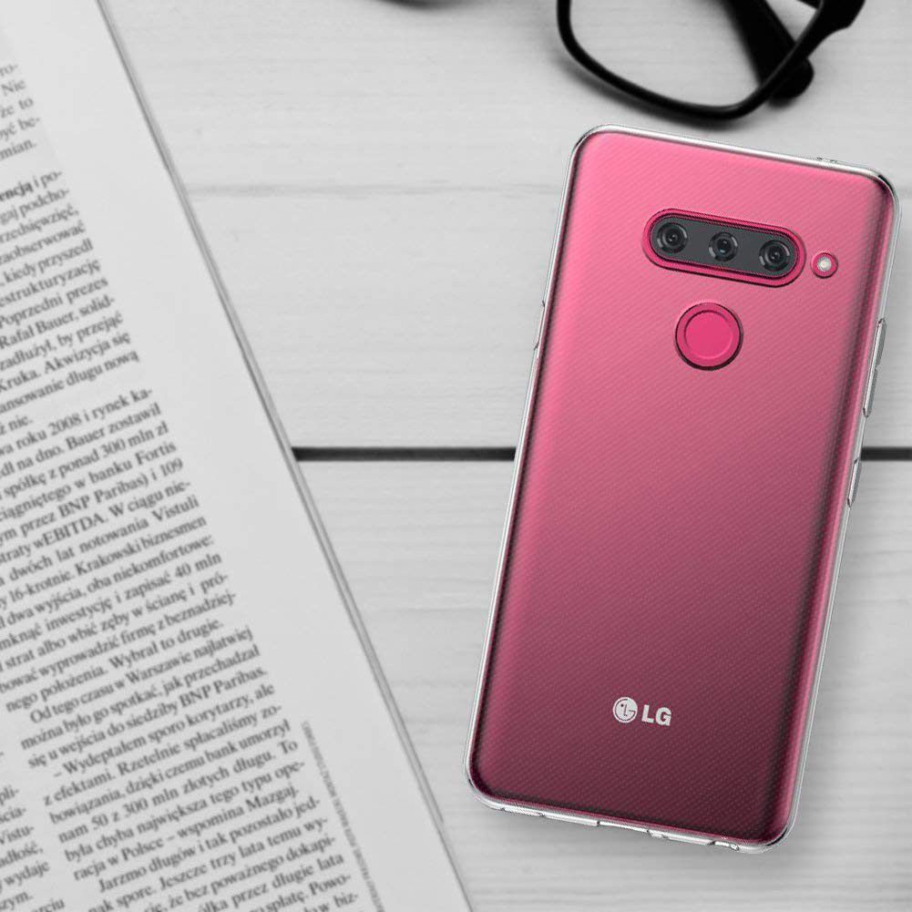 LG V40 ThinQ Hoesje Dun TPU Transparant afbeelding 6