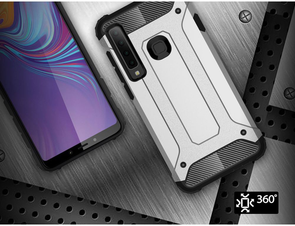 Samsung Galaxy A9 (2018) Hybride Hoesje Zwart afbeelding 2