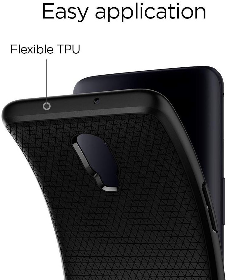 Spigen Liquid Air Back Cover Hoesje OnePlus 6T Zwart afbeelding 5