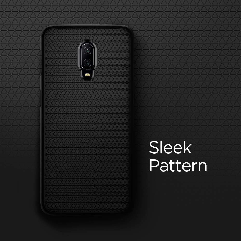 Spigen Liquid Air Back Cover Hoesje OnePlus 6T Zwart afbeelding 6
