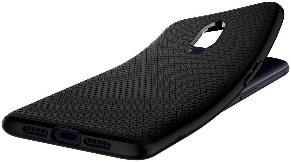 Spigen Liquid Air Back Cover Hoesje OnePlus 6T Zwart afbeelding 2