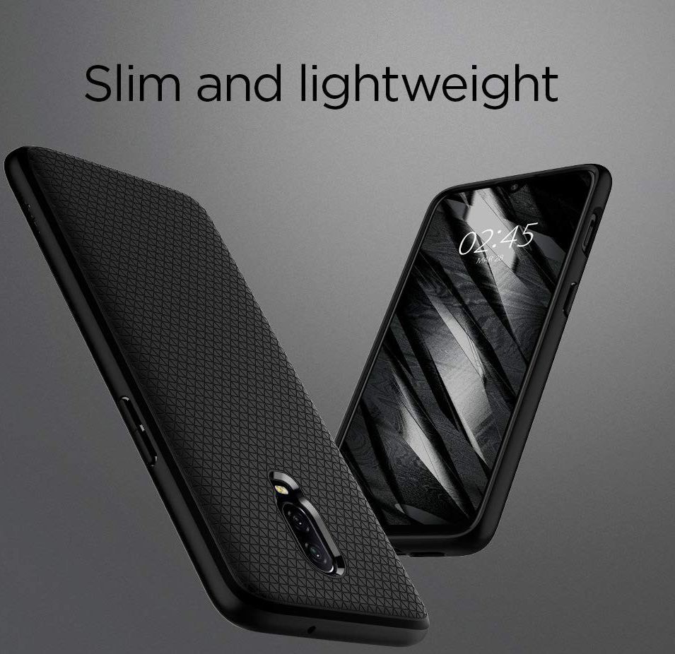 Spigen Liquid Air Back Cover Hoesje OnePlus 6T Zwart afbeelding 8